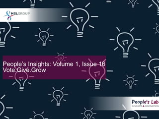 crowdsourcing | storytelling | citizenship

People’s Insights: Volume 1, Issue 16

Vote.Give.
Grow.
 