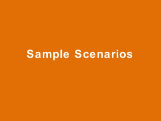 Sample Scenarios 