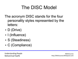 Understanding People: Personality Traits and DISC Model | PDF