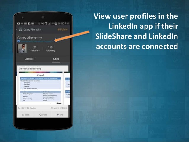 people discovery on slideshares android app slideshare app