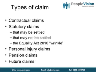 Compromise Agreements - With Penningtons and People Vision