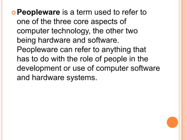 Peopleware | PPTX | Computing | Technology & Computing