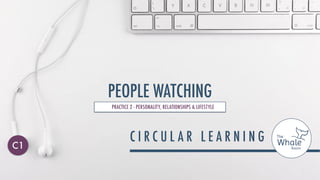 PEOPLE WATCHING
C1
PRACTICE 2 - PERSONALITY, RELATIONSHIPS & LIFESTYLE
 