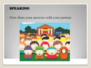 SPEAKINGNow share youranswerswithyourpartner.