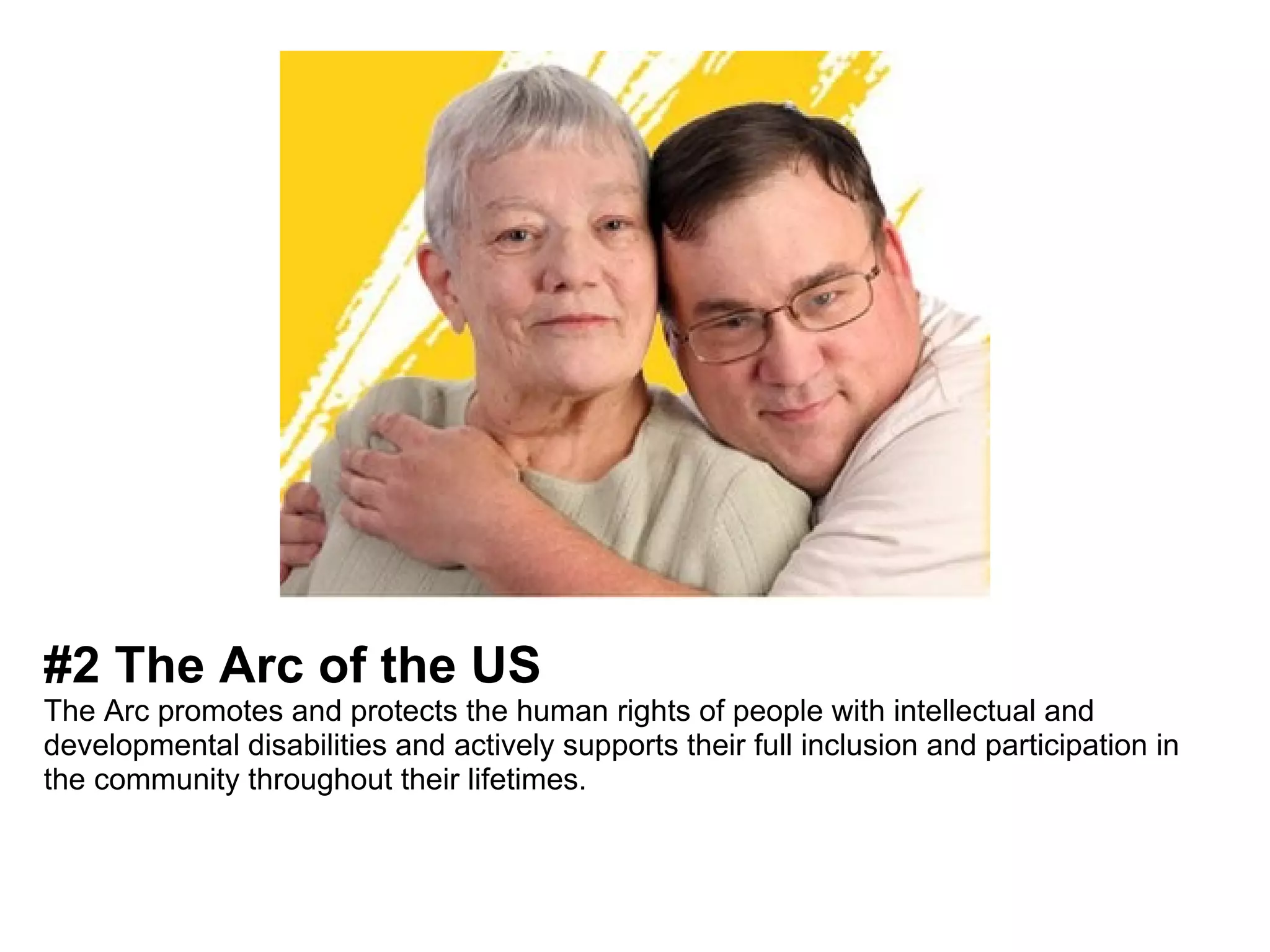 Arc Program High-Impact Nonprofits Working with People with Disabilities | PPT