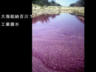 大海能納百川 ?
工業廢水
 