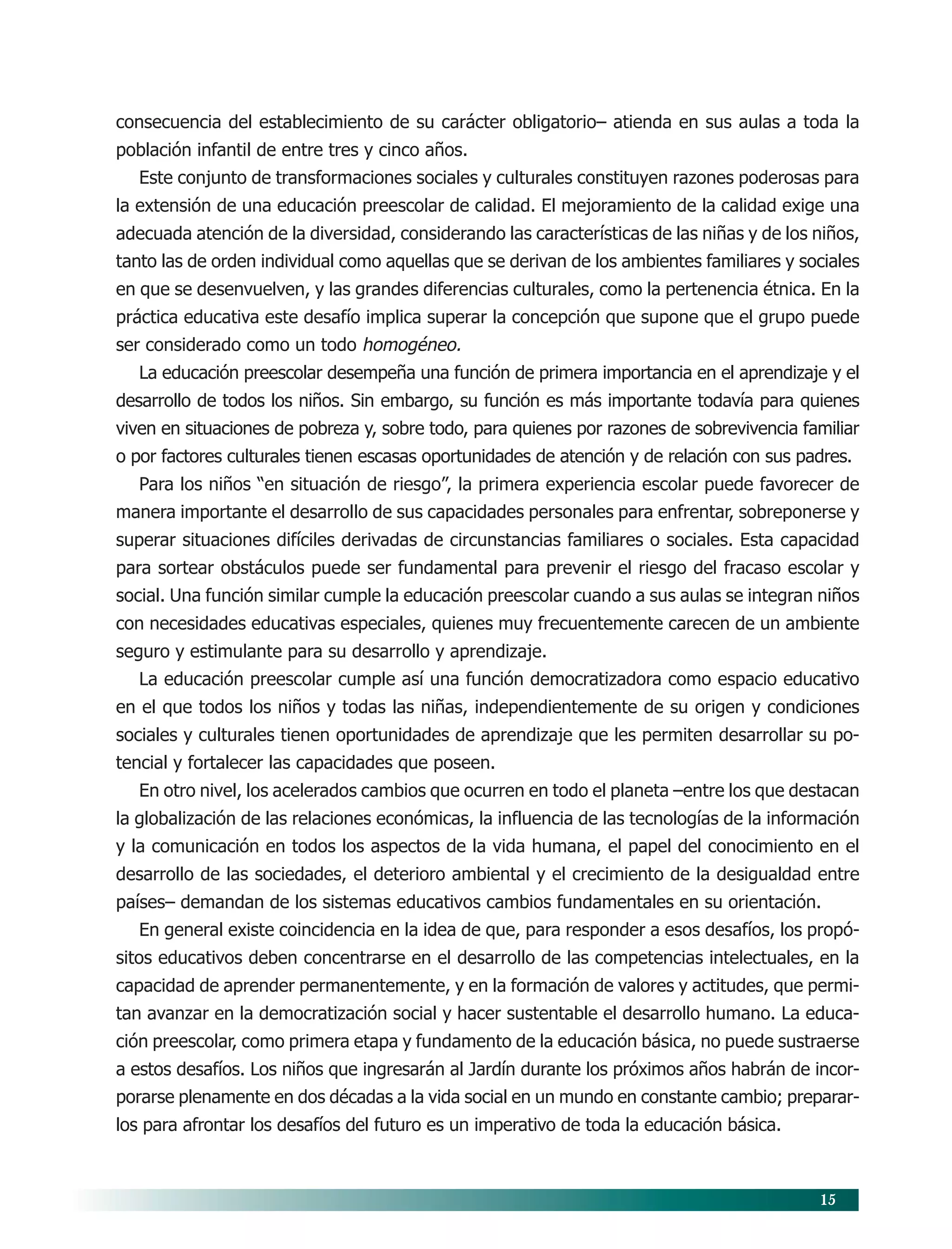Programa de Educación Preescolar 2004 | PDF