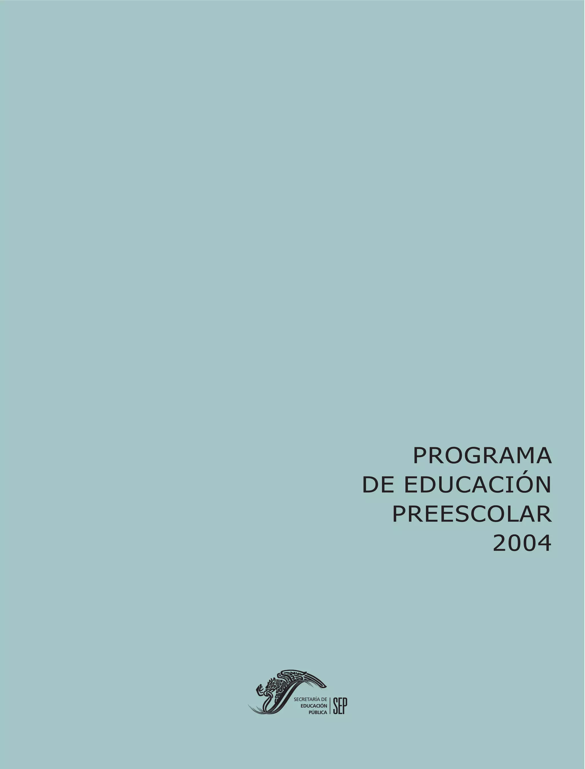 Programa de Educación Preescolar 2004 | PDF