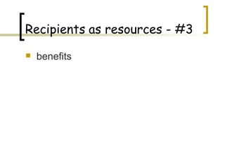 benefits Recipients   as resources - #3 