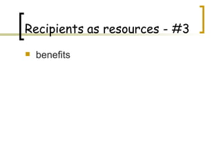 benefits Recipients   as resources - #3 