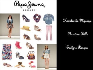 Kemilembe Mjungu
Christina Bills
Evelyne Ringia
 