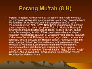 Musuh Rasulullah Peperangan di zaman rasulullah SAW | PPT