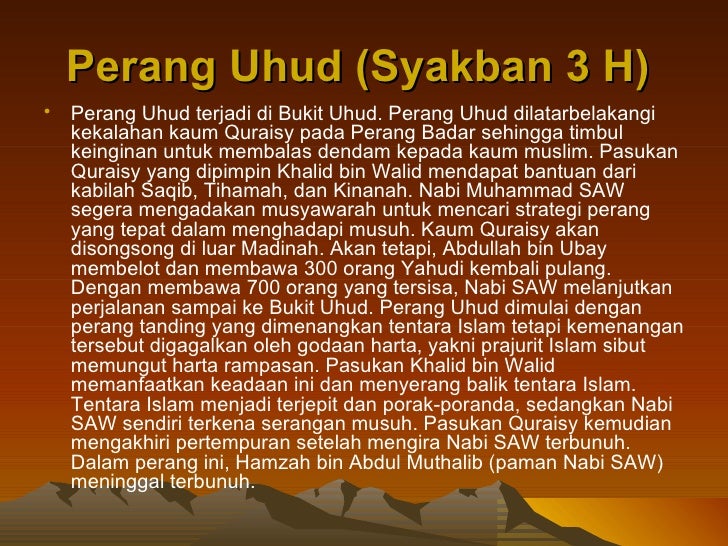 Peperangan Di Zaman Rasulullah Saw