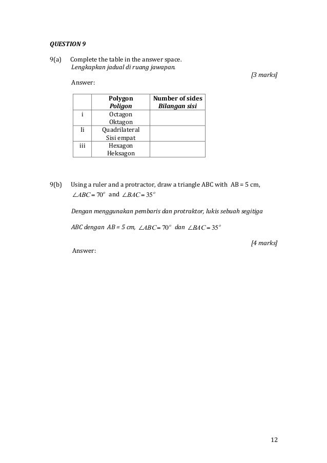 Peperiksaan akhirtahunmatematiktingkatan1