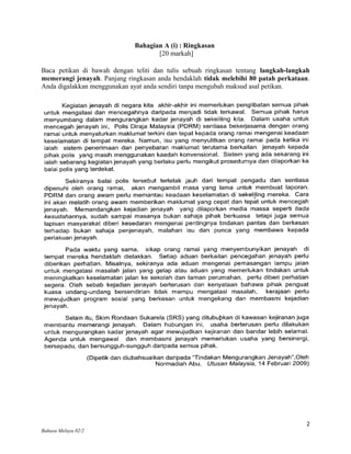 Contoh Karangan Bahasa Melayu Peperiksaan Akhir Tahun Tingkatan2