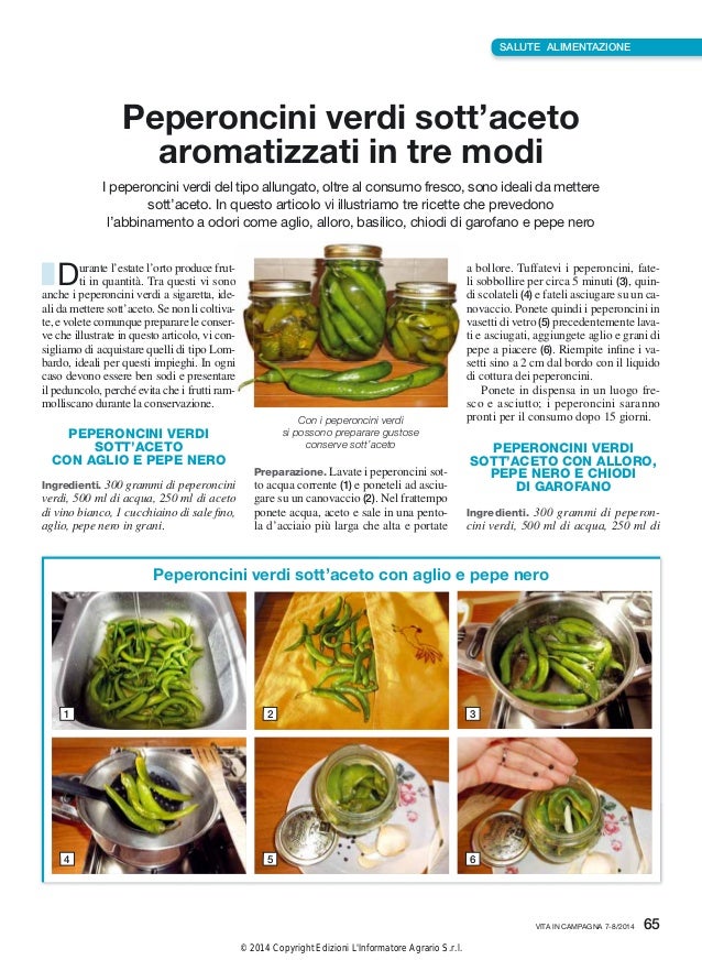 Peperoncini verdi sott'aceto aromatizzati in tre modi