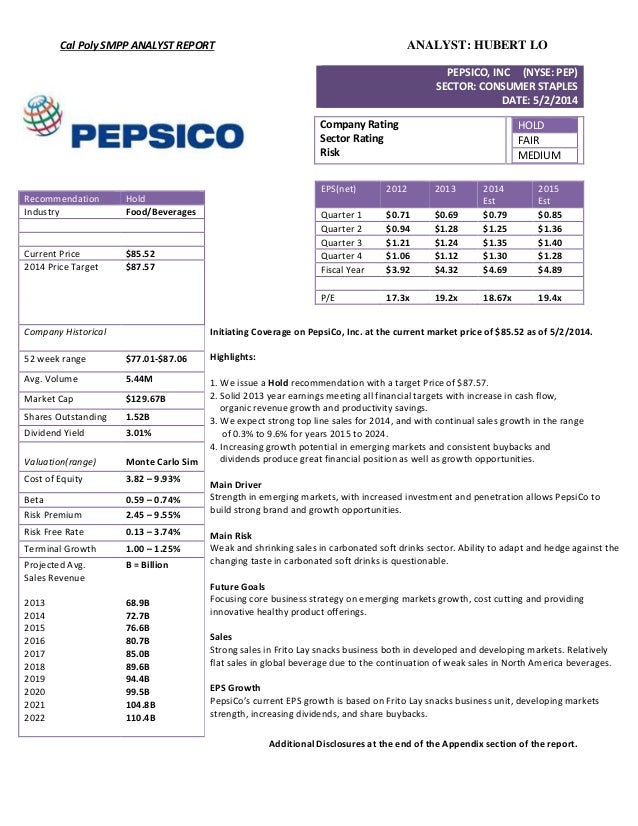 Senior Project Analyst Report
