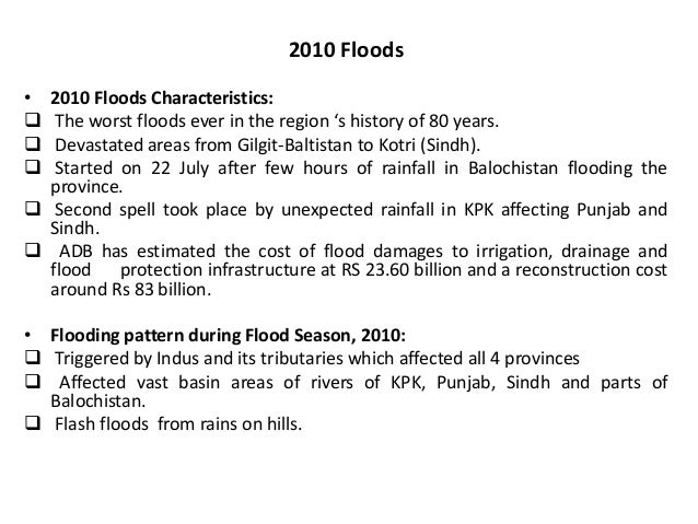 Essay on floods in pakistan