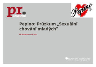 Pepino: průzkum sexuálního chování mladých