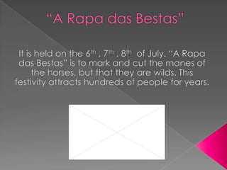 “Carnavales de Verín” In Verín the carnivals are also very notorious. Are celebrations of national tourist interest. “El Cigarrón” is the central character. This suit weighs about 25 kg and those who carry it in their blood, is a tradition handed down from father to son.