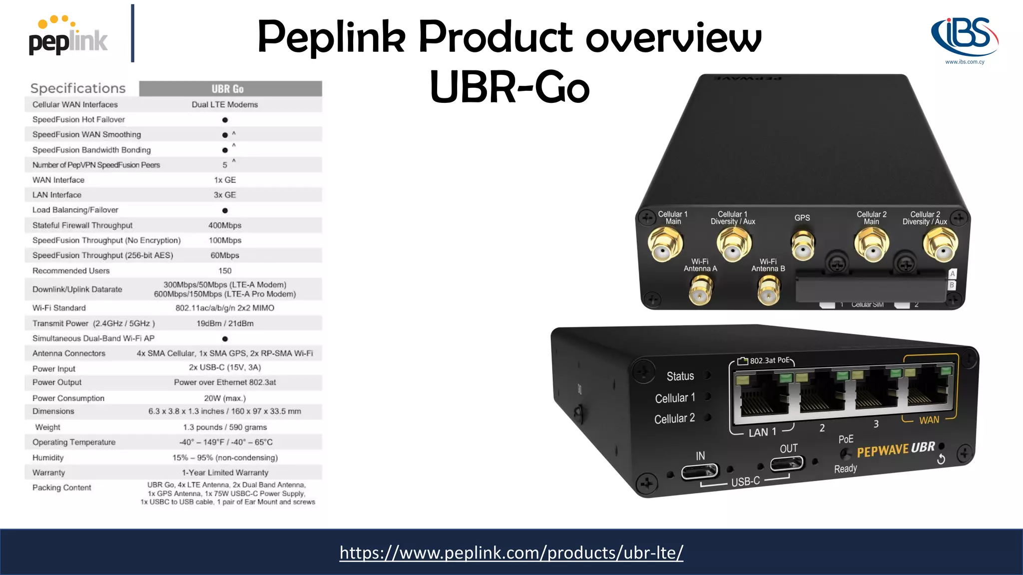 https://www.peplink.com/products/ubr-lte/
Peplink Product overview
UBR-Go
 