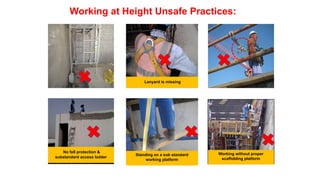 Working at height safety training PPT for construction | PPTX