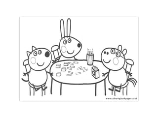 Família Pig  Peppa pig coloring pages, Peppa pig colouring, Peppa