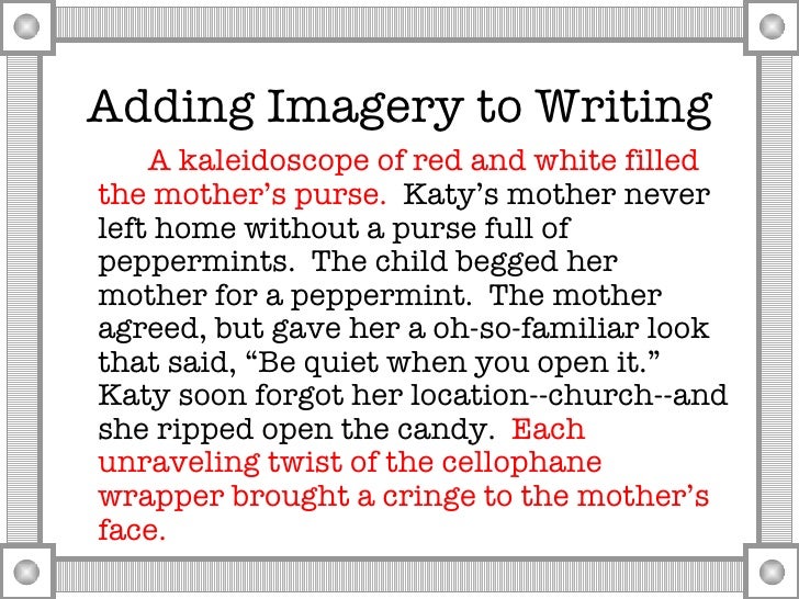 Essay with imagery picture