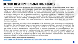 Peppermint Processing Plant Project Report.pptx