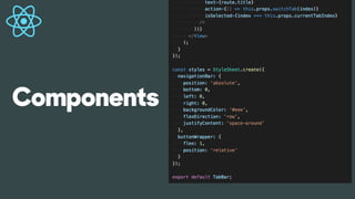 Components
TabBar.js
 