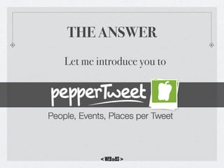 Peppertweet - Presentazione Startup Weekend Brescia