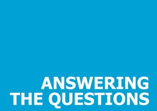 ANSWERING
THE QUESTIONS

© Pepper, 2/5/2014, Slide 16

Security Level: Confidential

 