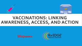 VACCINATIONS: LINKING
AWARENESS, ACCESS, AND ACTION
 