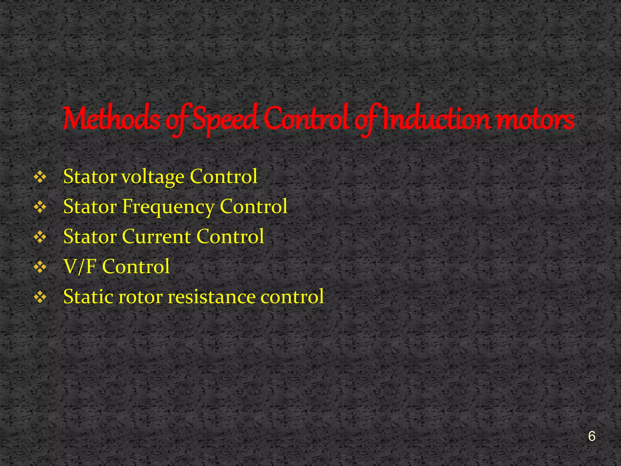 speed control of three phase induction motor | PPTX