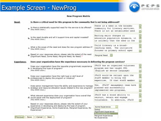 Example Screen - NewProg 