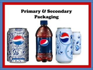 Primary & Secondary
Packaging
 