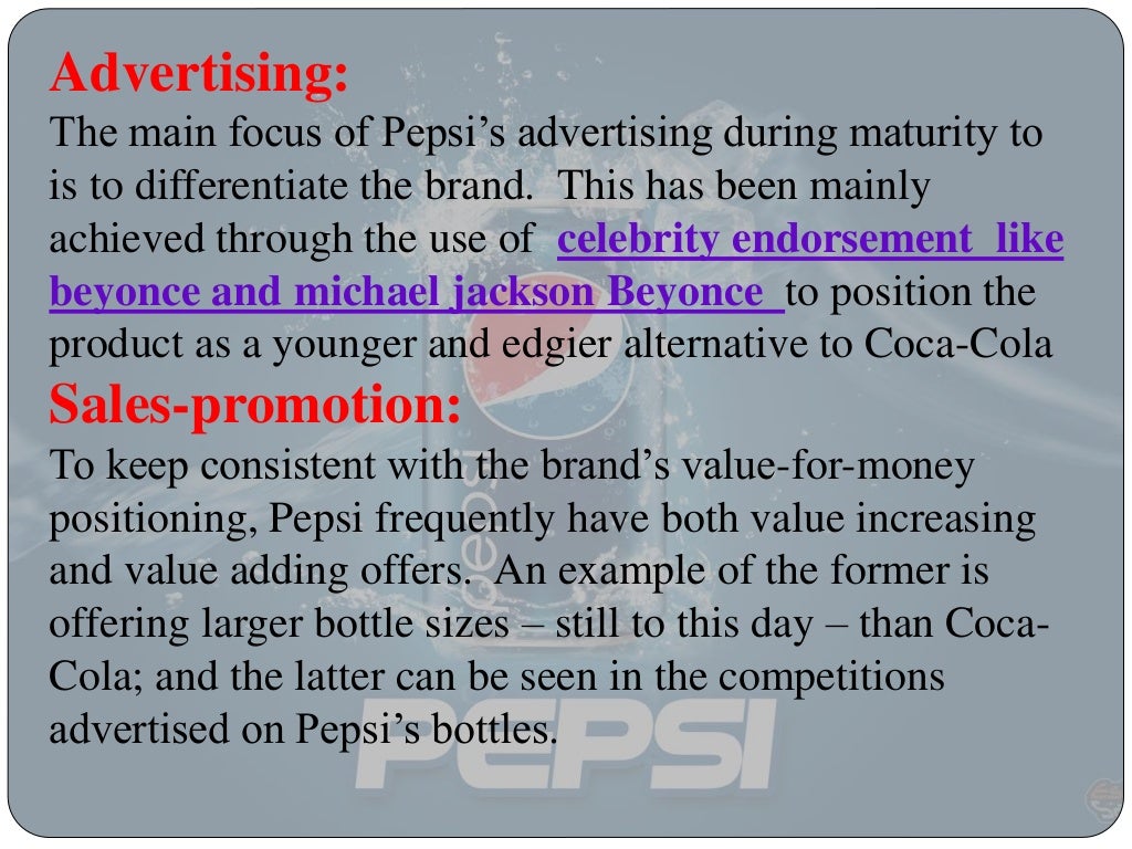 Case study on product life cycle of pepsi image