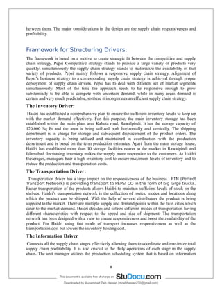 pepsi-logistics.pdf | Logistics | Business