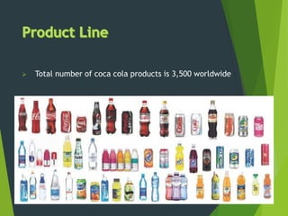  Total number of coca cola products is 3,500 worldwide
 