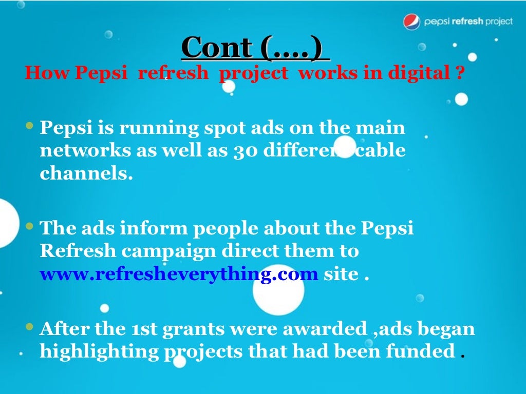 Pepsi case study