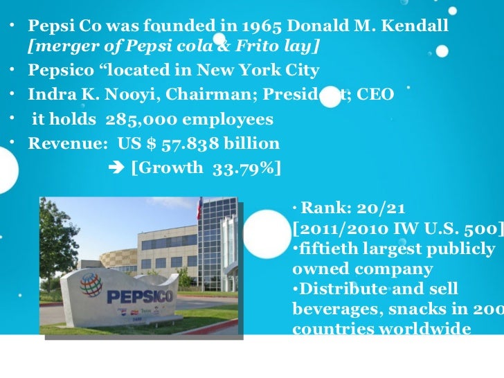 analysis of pepsi cola co analysis of pepsi cola co