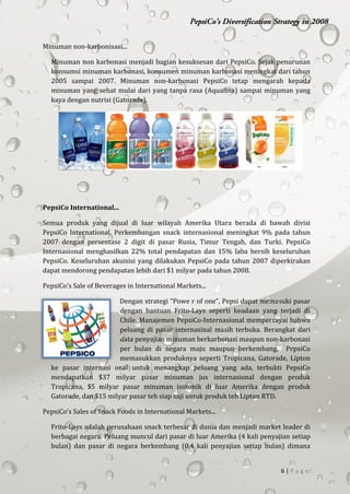 PepsiCo dan Dampaknya pada Pasar Minuman Sehat dan Natural