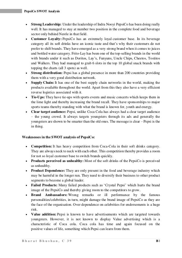 Pepsico research paper picture