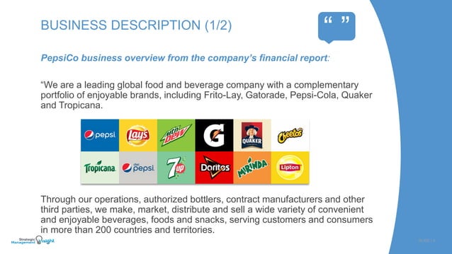 PepsiCo SWOT Analysis 2018 | PDF