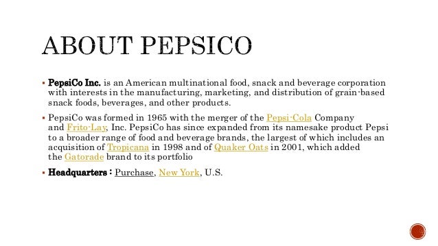 Pepsico Vs Coca Cola