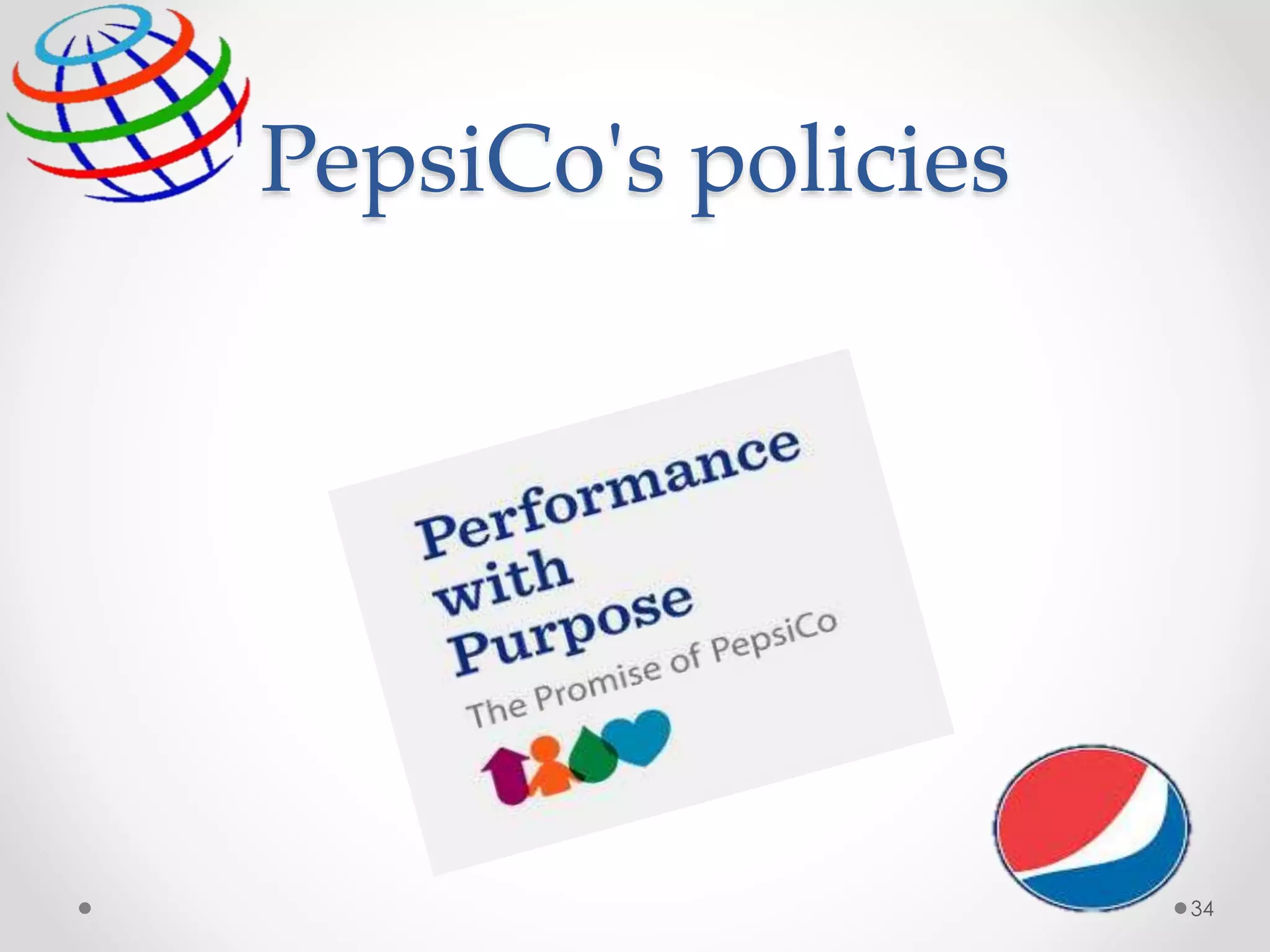 PepsiCo's policies
34
 