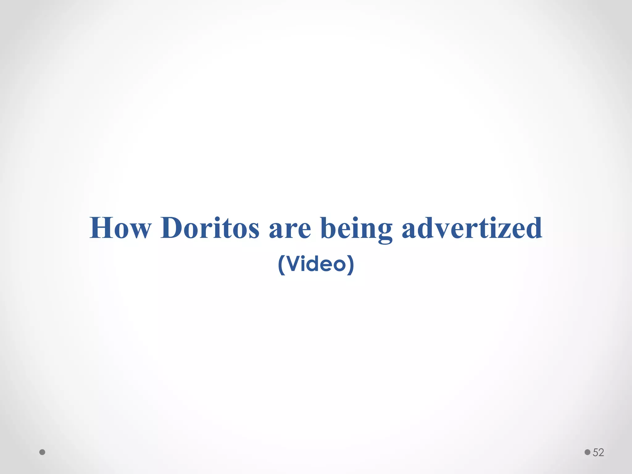 How Doritos are being advertized
(Video)
52
 