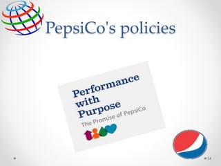 PepsiCo's policies
34
 