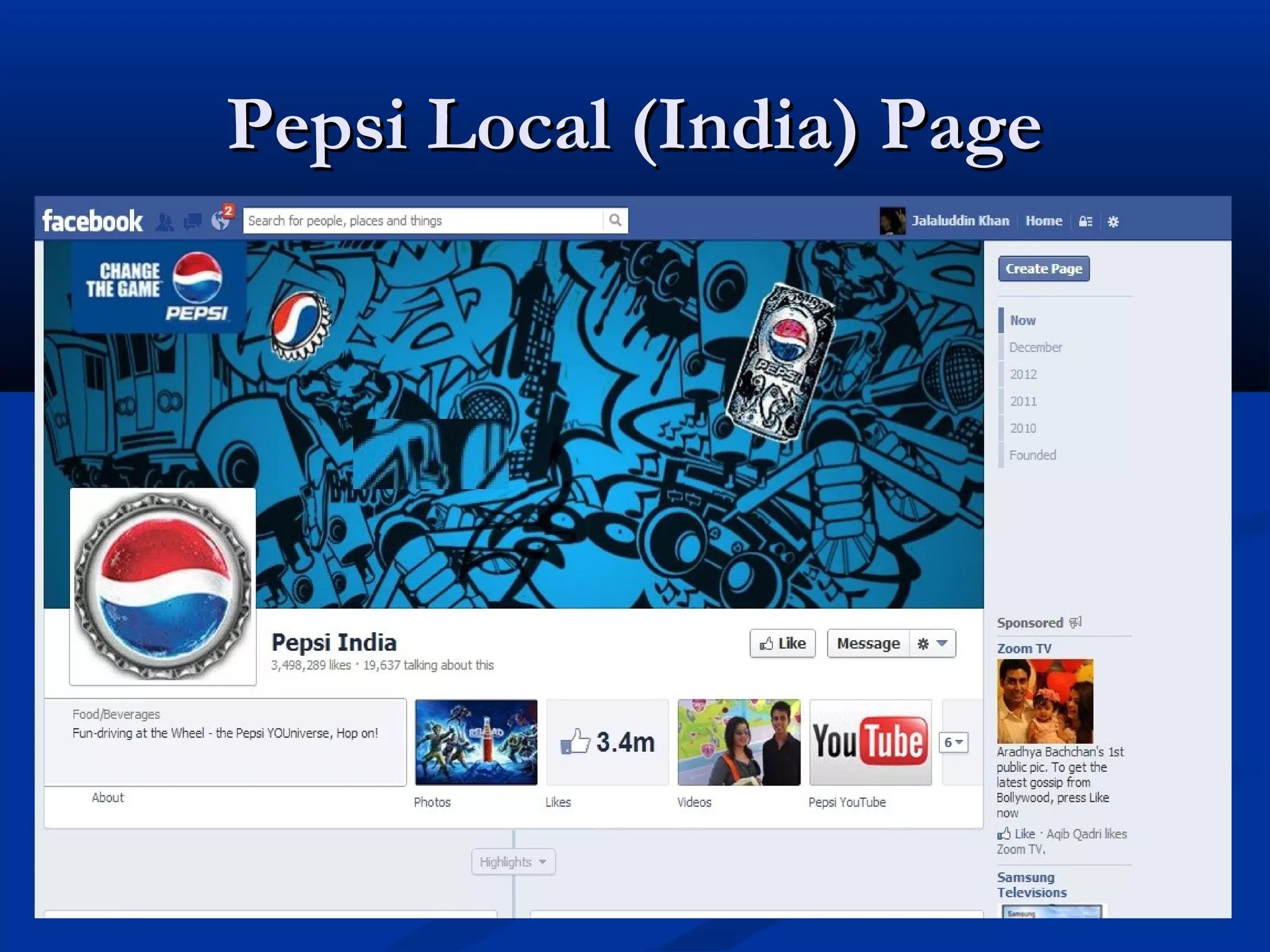 Pepsi Local (India) Page
 