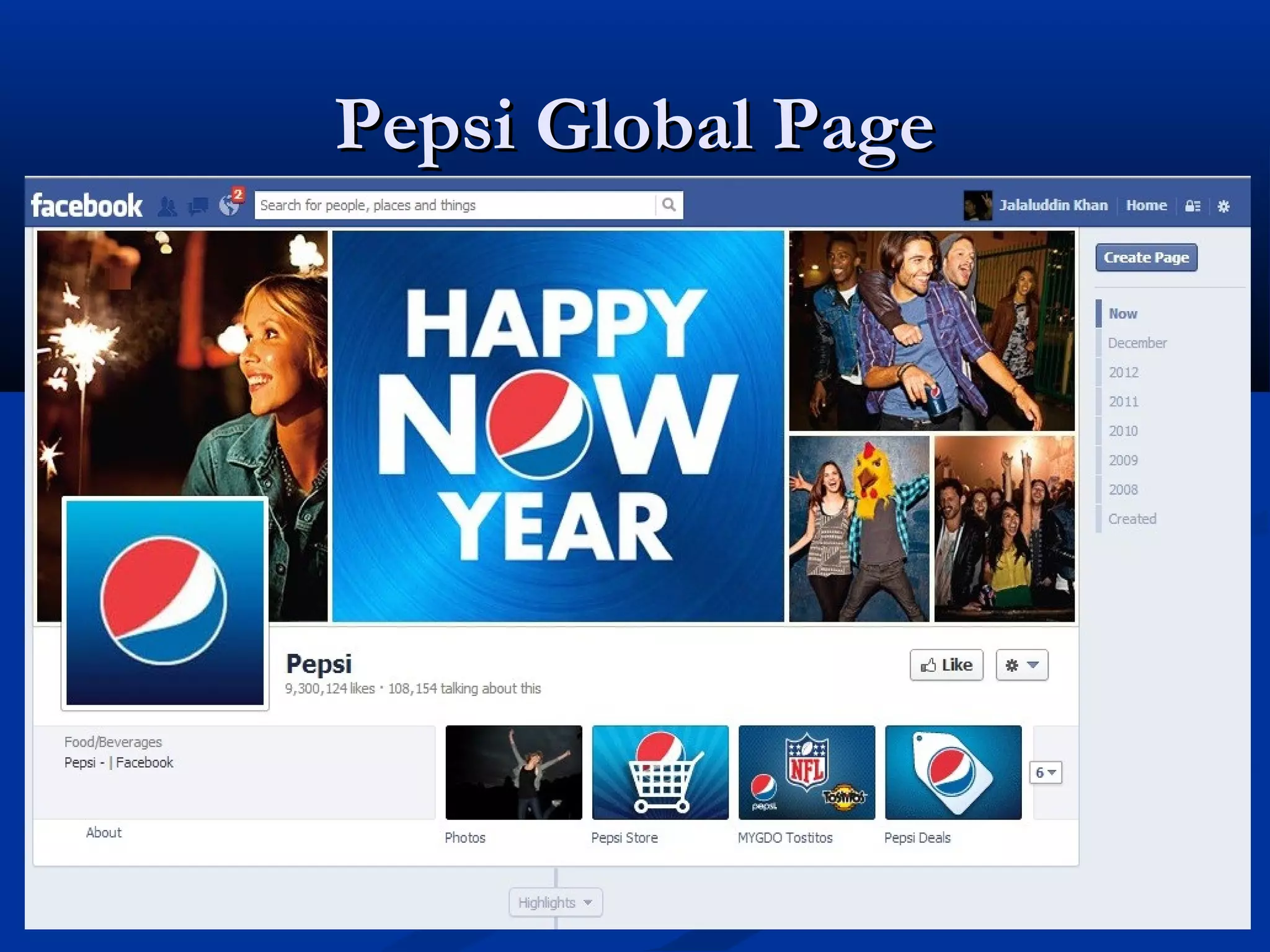 Pepsi Global Page
 